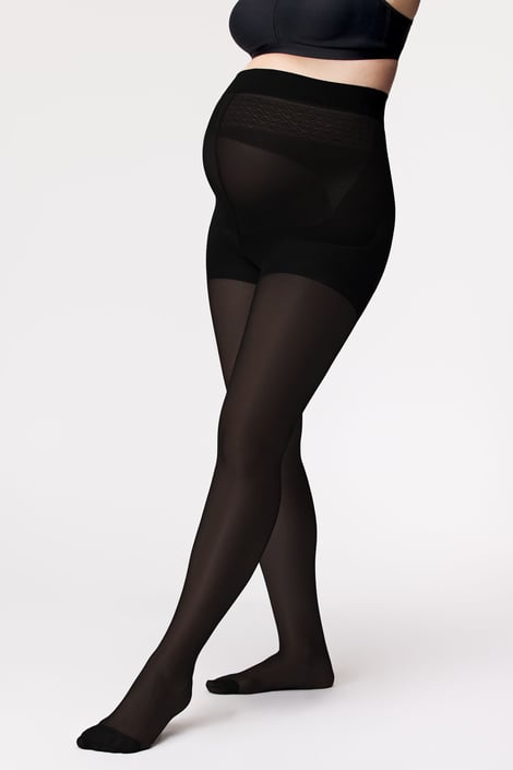 Dres Penti 90 DEN pentru gravide – Mat, Opac, Negru