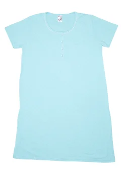 Cămașă de noapte, 100% bumbac turcoaz