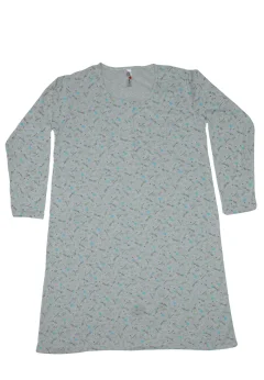 Cămașă de noapte, 100% bumbac gri