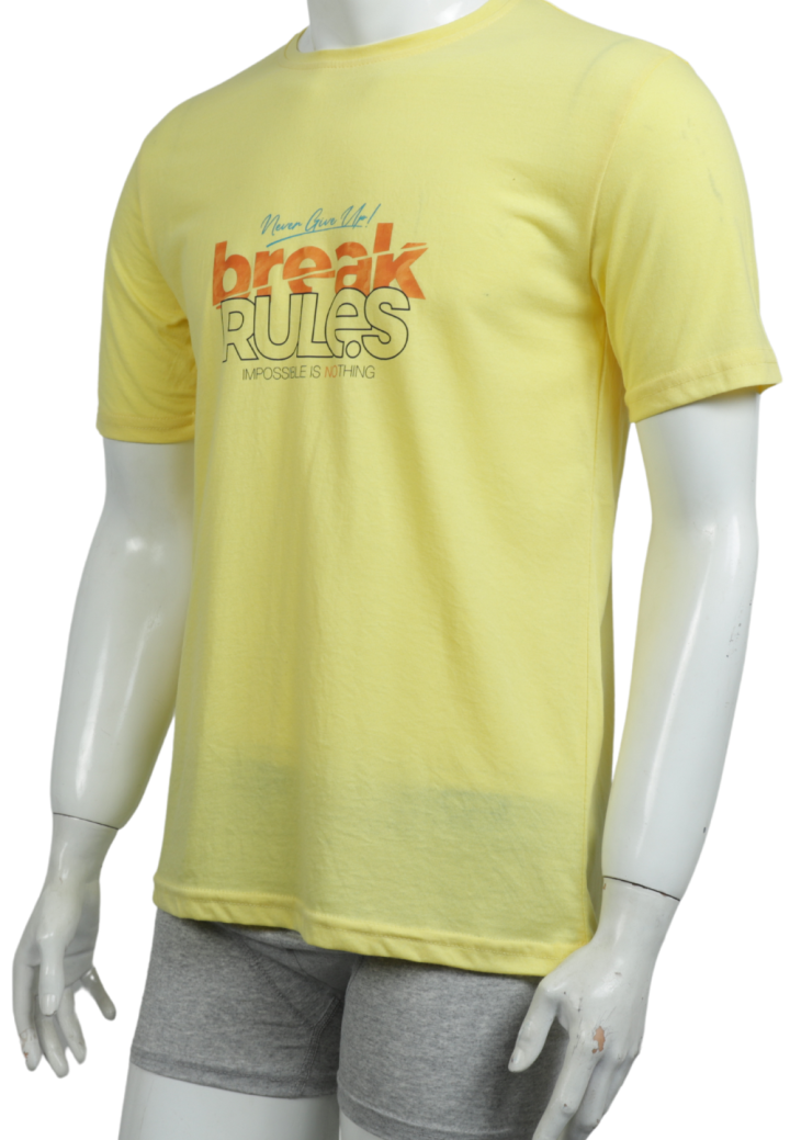 Tricou bărbați cu imprimeu BREAK RULES – croială lejeră