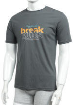Tricou bărbați cu imprimeu BREAK RULES – croială lejeră