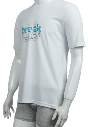 Tricou bărbați cu imprimeu BREAK RULES – croială lejeră