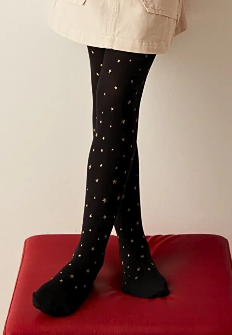 Dres fetițe Penti Pretty ,,Ice Cream'' 30 DEN, imprimeu înghețată, alb