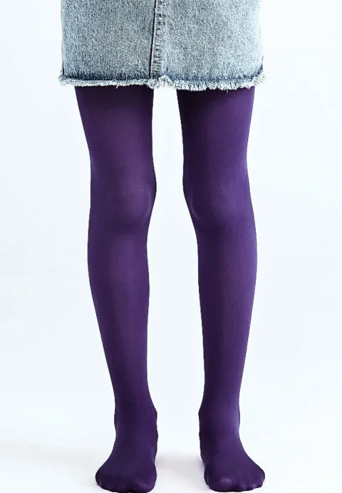 Dres fetițe Penti Pretty Micro 40 DEN- mat, opac, culoare mov inchis