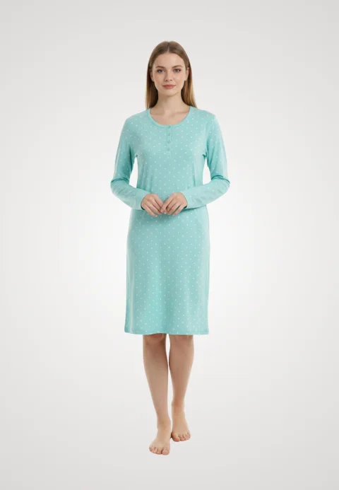 Cămașă de noapte turcoaz