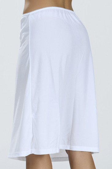 Jupa damă sub genunchi, culoare alb