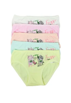 Set 5 chiloți fetițe – culori diverse FRAPPE