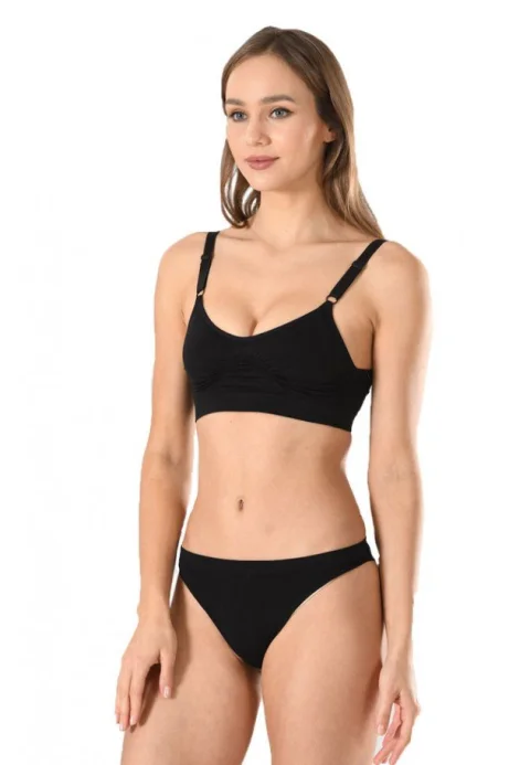 Sutien dama minimizer, material lejer, culoare negru