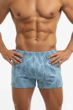 Boxeri bărbătești imprimeu tropical ananas