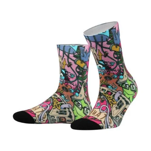 Set 3 Perechi Șosete Bărbătești GRAFFITI Fără Cusături - Confort și Stil