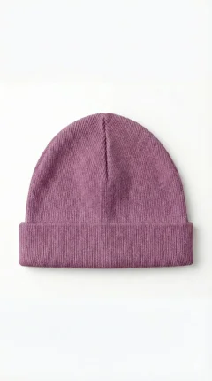 Căciuliță roz pentru copii, raiată și dublată ROZ