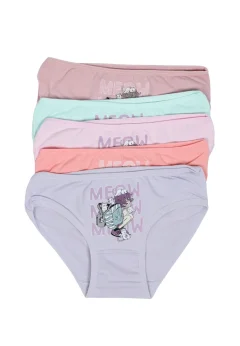 Set 5 chiloți fetițe – culori diverse MEOW MEOW