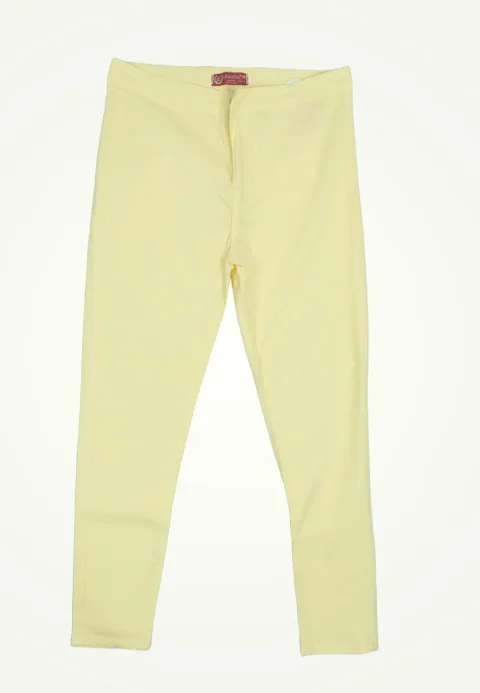 Blugi damă skinny talie înaltă – material elastic, subțire, galben