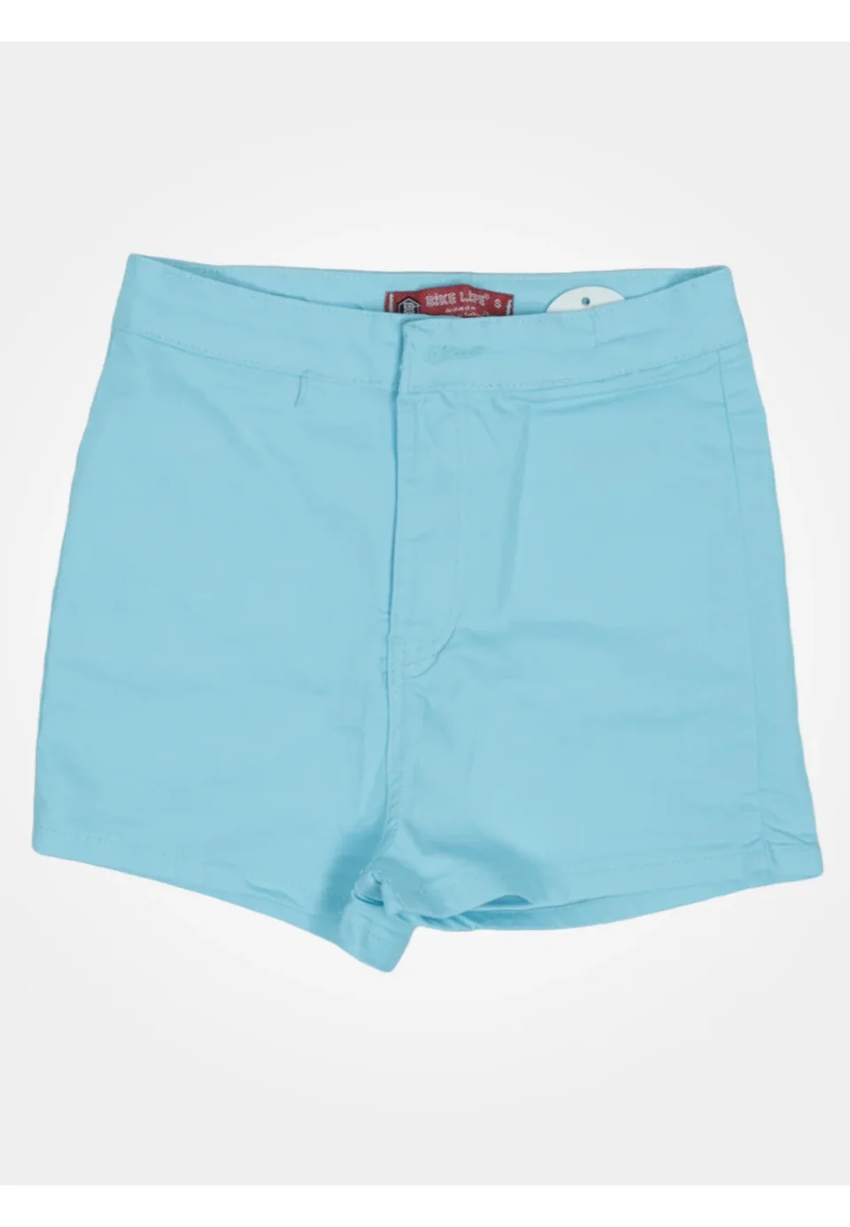 Blugi scurți damă de vară – elastici, mulați, cu buzunare la spate-blue