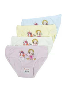 Set 4 chiloți fetițe – culori diverse YOGA