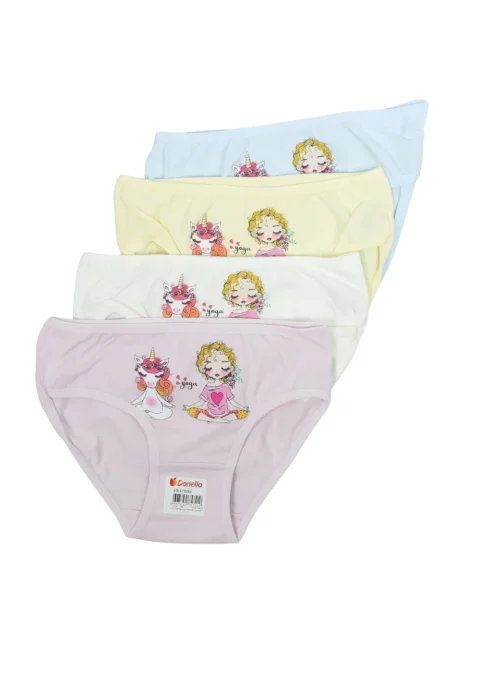 Set 4 chiloți fetițe – culori diverse YOGA