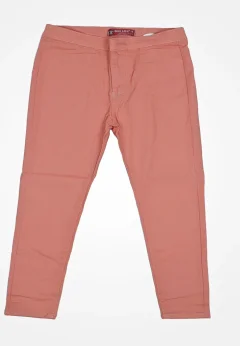 Blugi damă skinny talie înaltă – material elastic, subțire, portocaliu