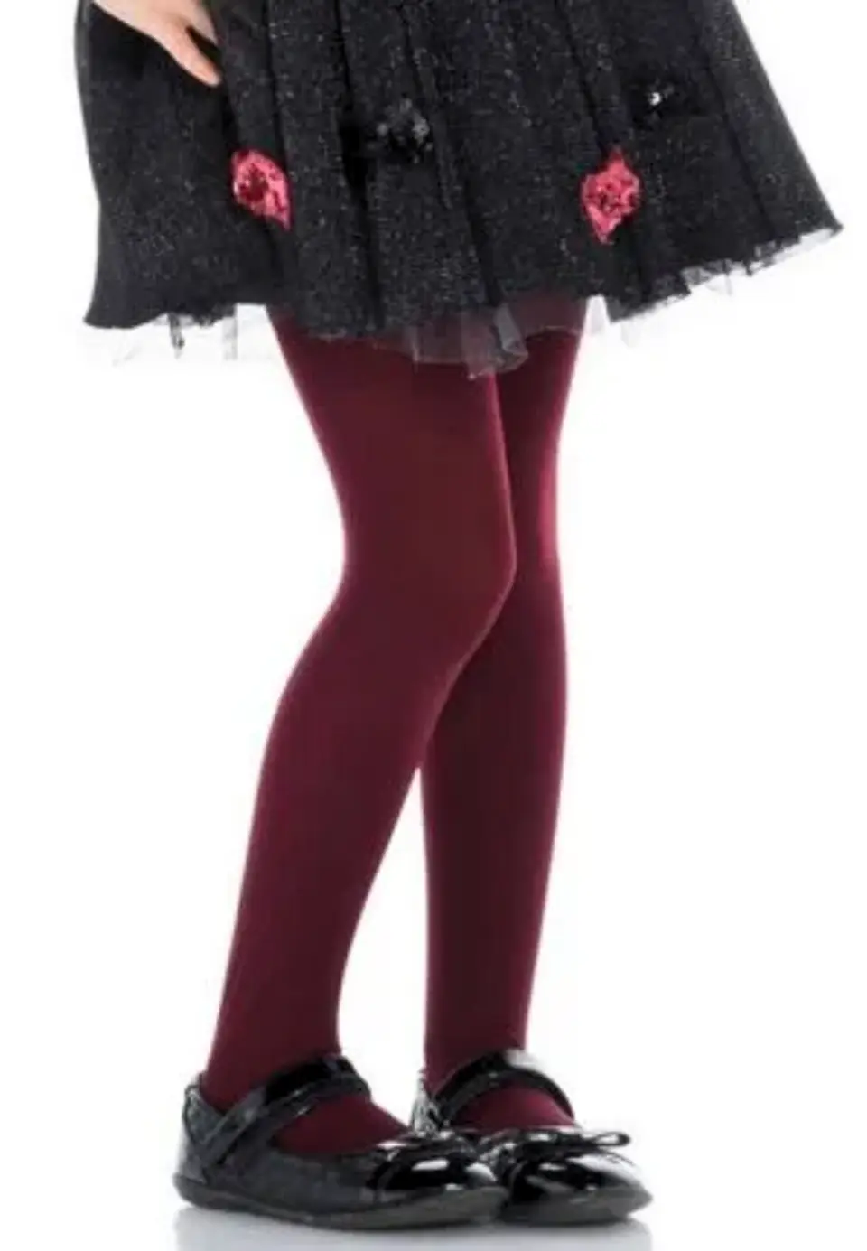 Dres fetițe Penti Pretty Micro 40 DEN- mat, opac, culoare bordo