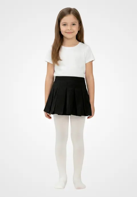 Dres fetițe Penti Micro 40 DEN- mat, opac, culoare alb