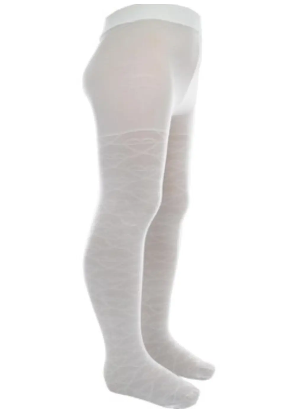 Dres fetițe Penti Pretty ,,Line'' 20 DEN-transparent, imprimeu linii, culoare alb