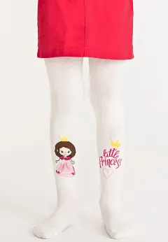 Dres fetițe Penti Young ,,My Princess"- bumbac, imprimeu prințesă, culoare vanilie