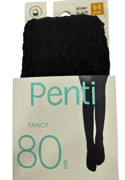Dres fetițe Penti 80 DEN ,,Fancy'' 80 Den- mat, opac, negru