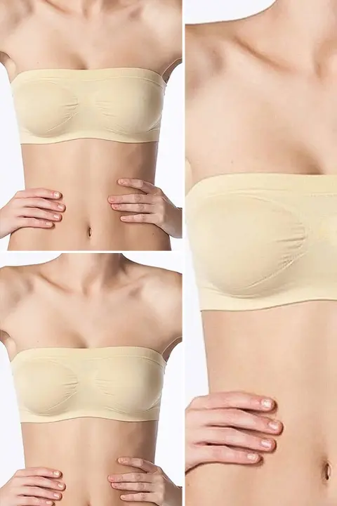 Bustieră modelatoare fără bretele NBB, Bej