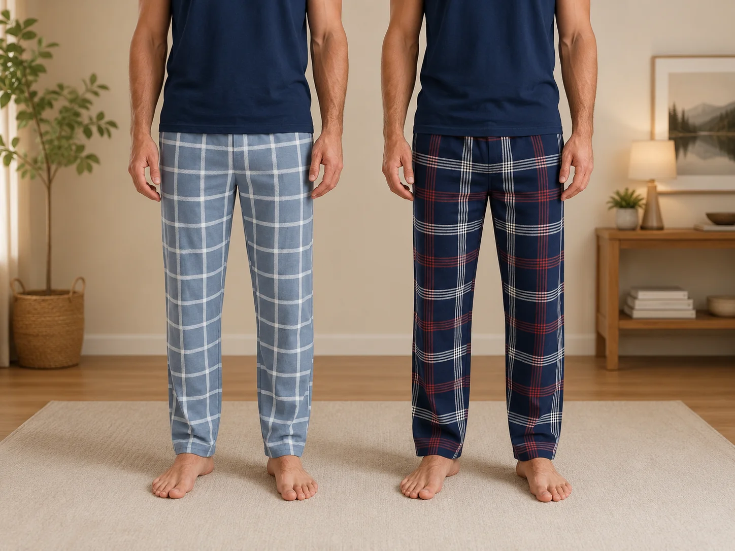 Set 2 Perechi Pantaloni de Casă barbati