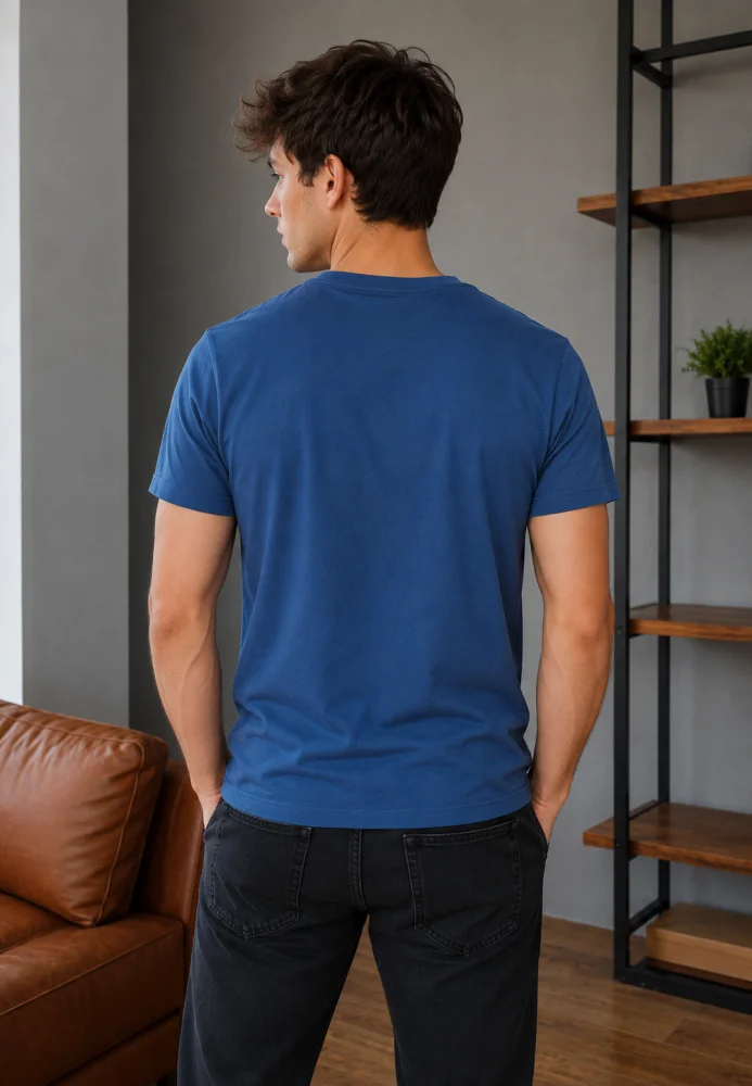 Tricou pentru bărbați Albastru - Design "Brooklyn Legendary & Premium" — imagine 2