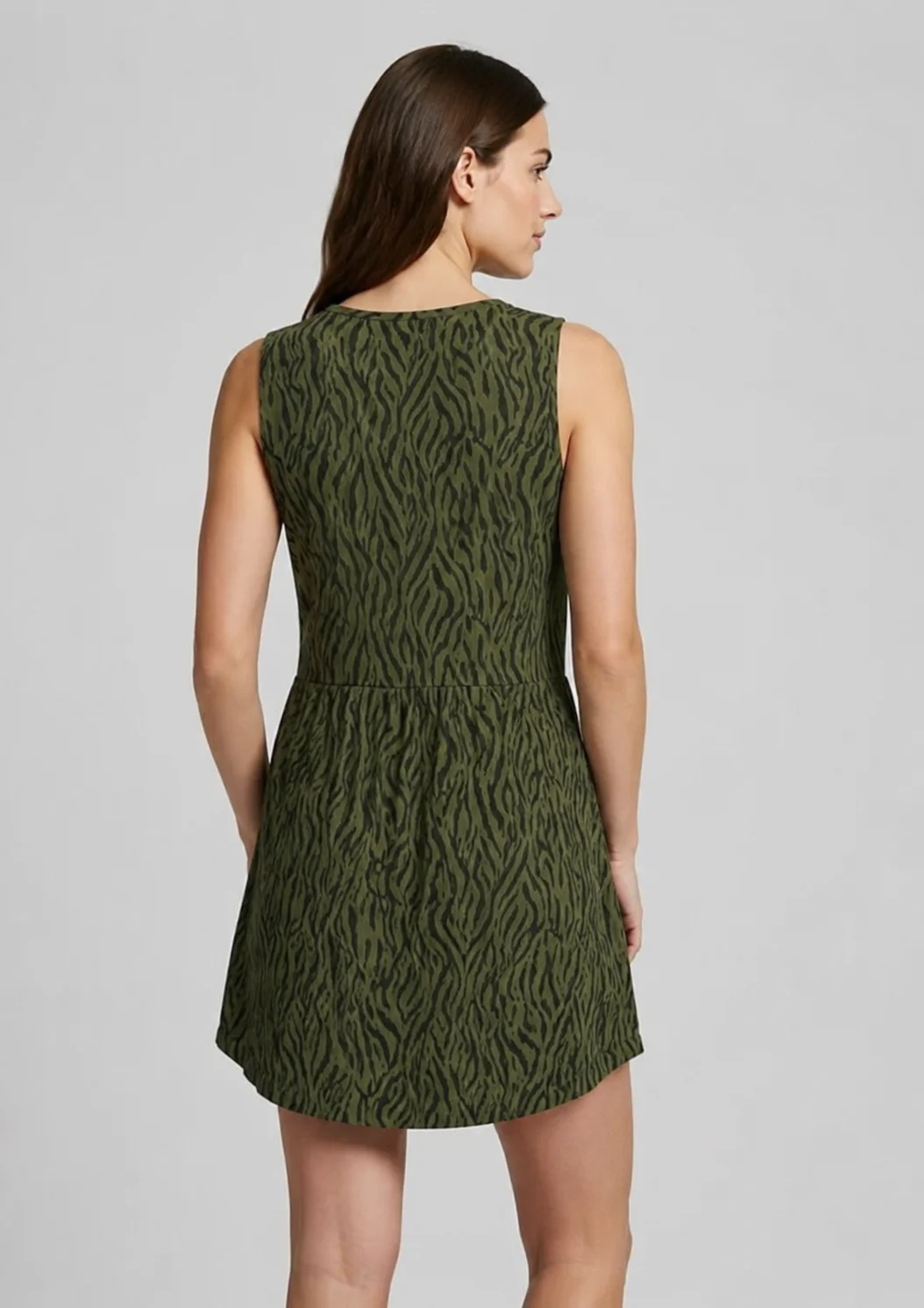 Cămașă de Noapte fără Mâneci – Imprimeu Animal Print — imagine 3