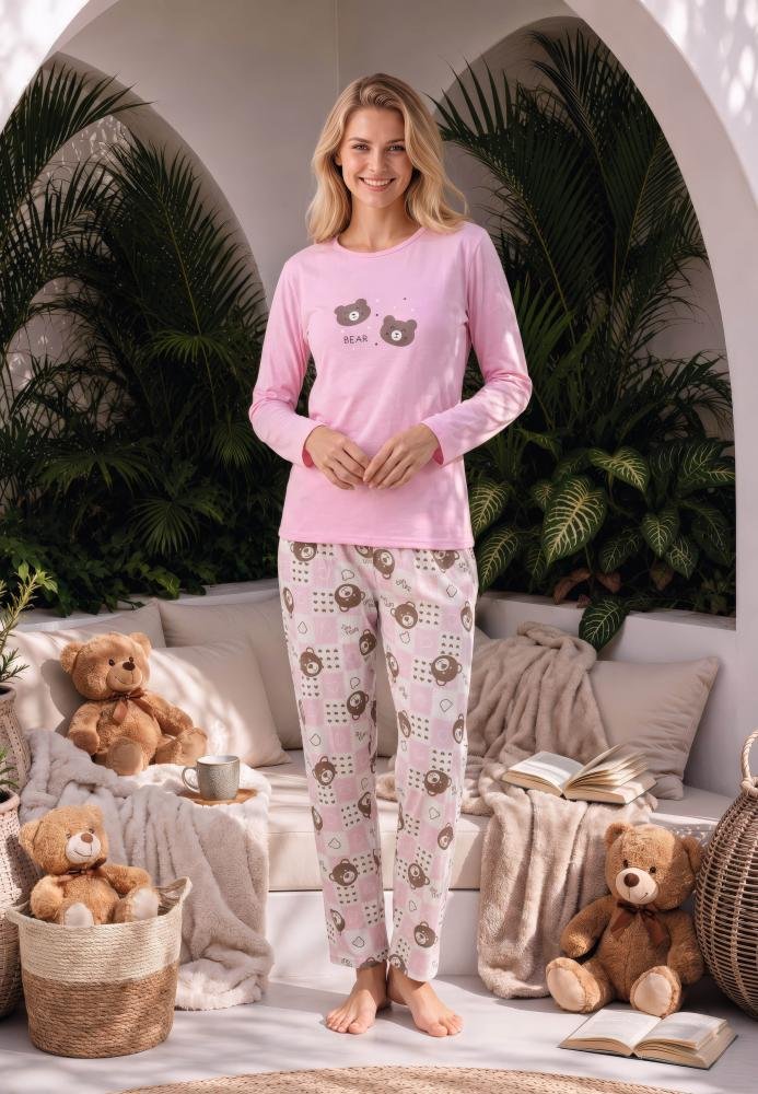 Pijama Damă cu Bluză și Pantalon Lung-Răsfăț în Fiecare Seară — imagine 1