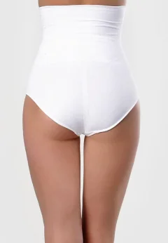 Burtieră modelatoare cu chilot clasic, alb