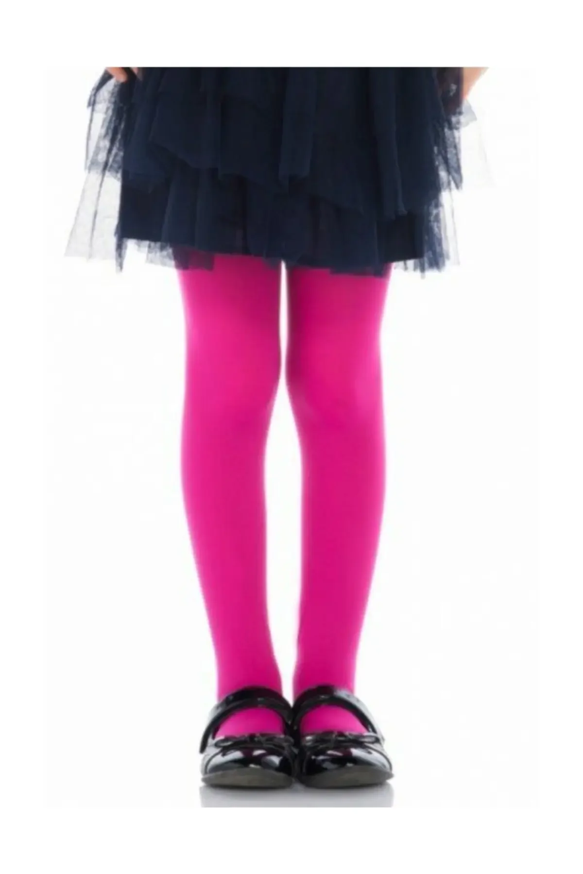 Dres Fetițe 40 DEN Mat Opac Fucsia — imagine 2