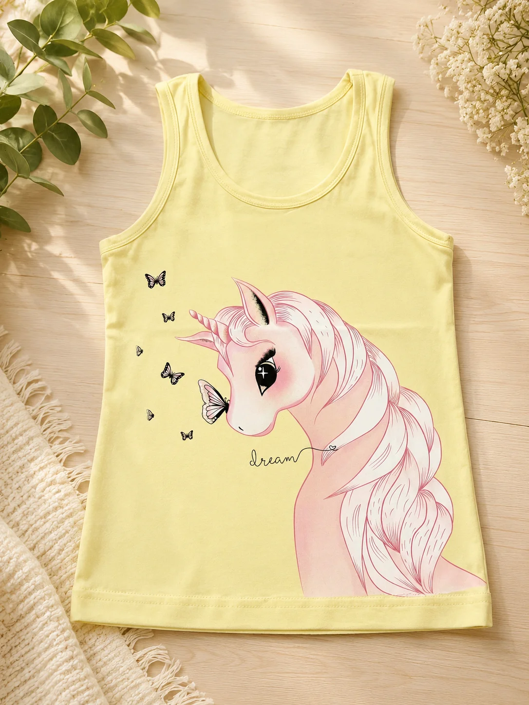 Maiou Fetițe cu Unicorn „Dream” – Set 2 Bucăți