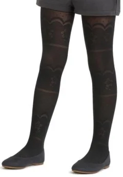 Dres fetițe Penti Young „Petunya", 30 den- transparent, Negru