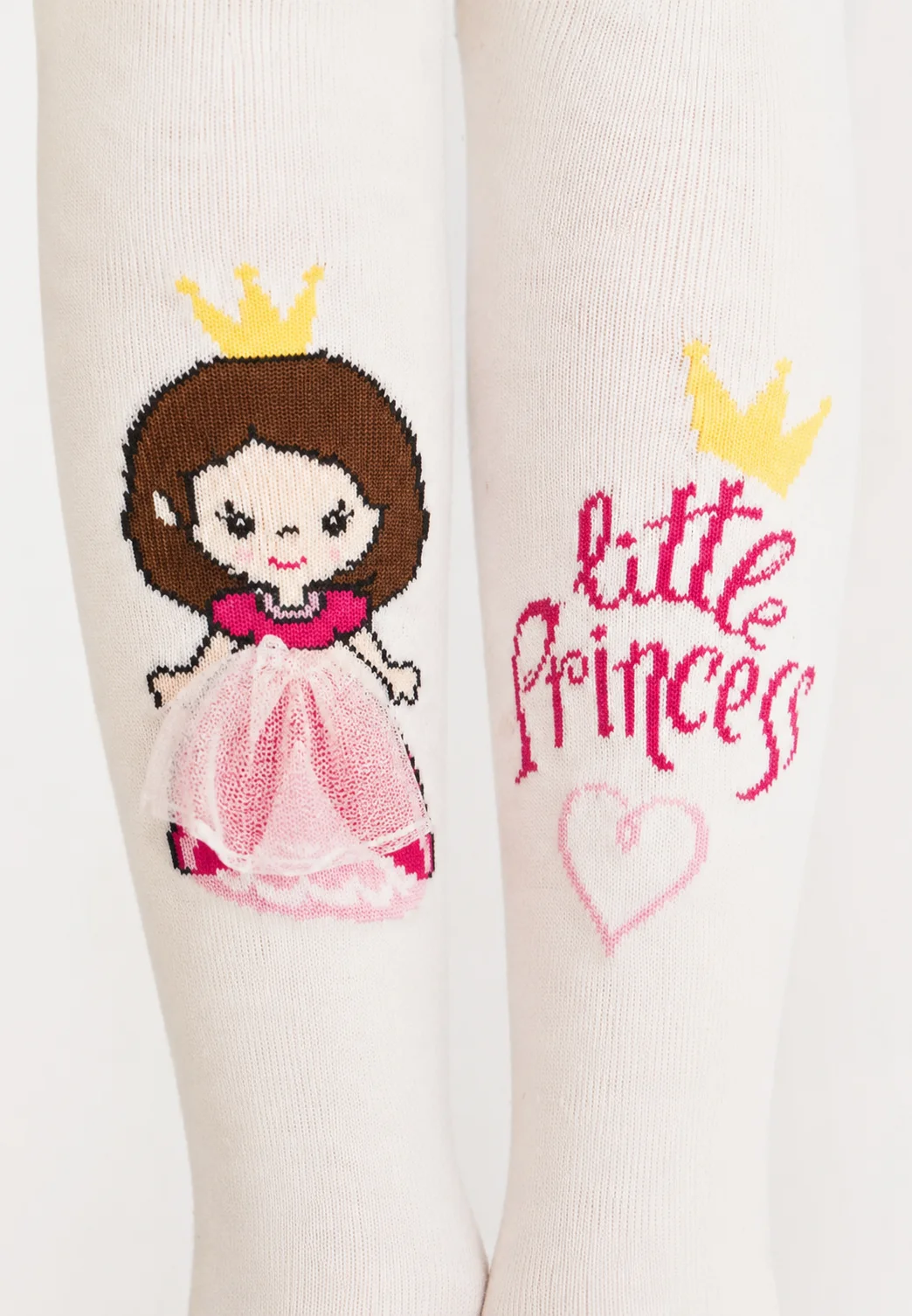 Dres fetițe Penti Young ,,My Princess"- bumbac, imprimeu prințesă,Vanilie — imagine 2