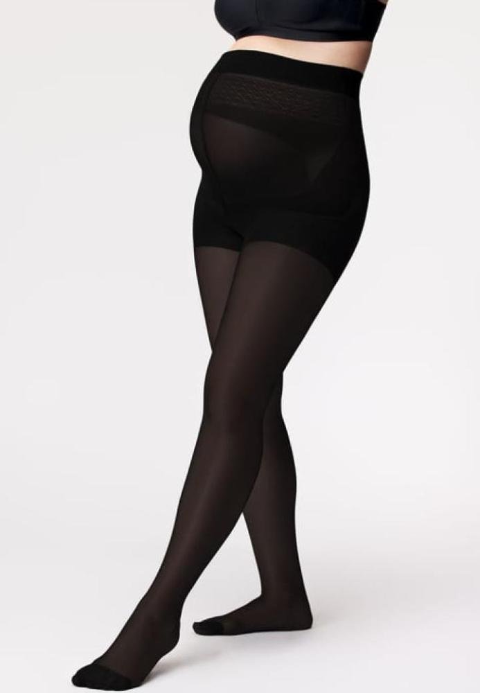 Dres gravide 90 DEN din bumbac,negru