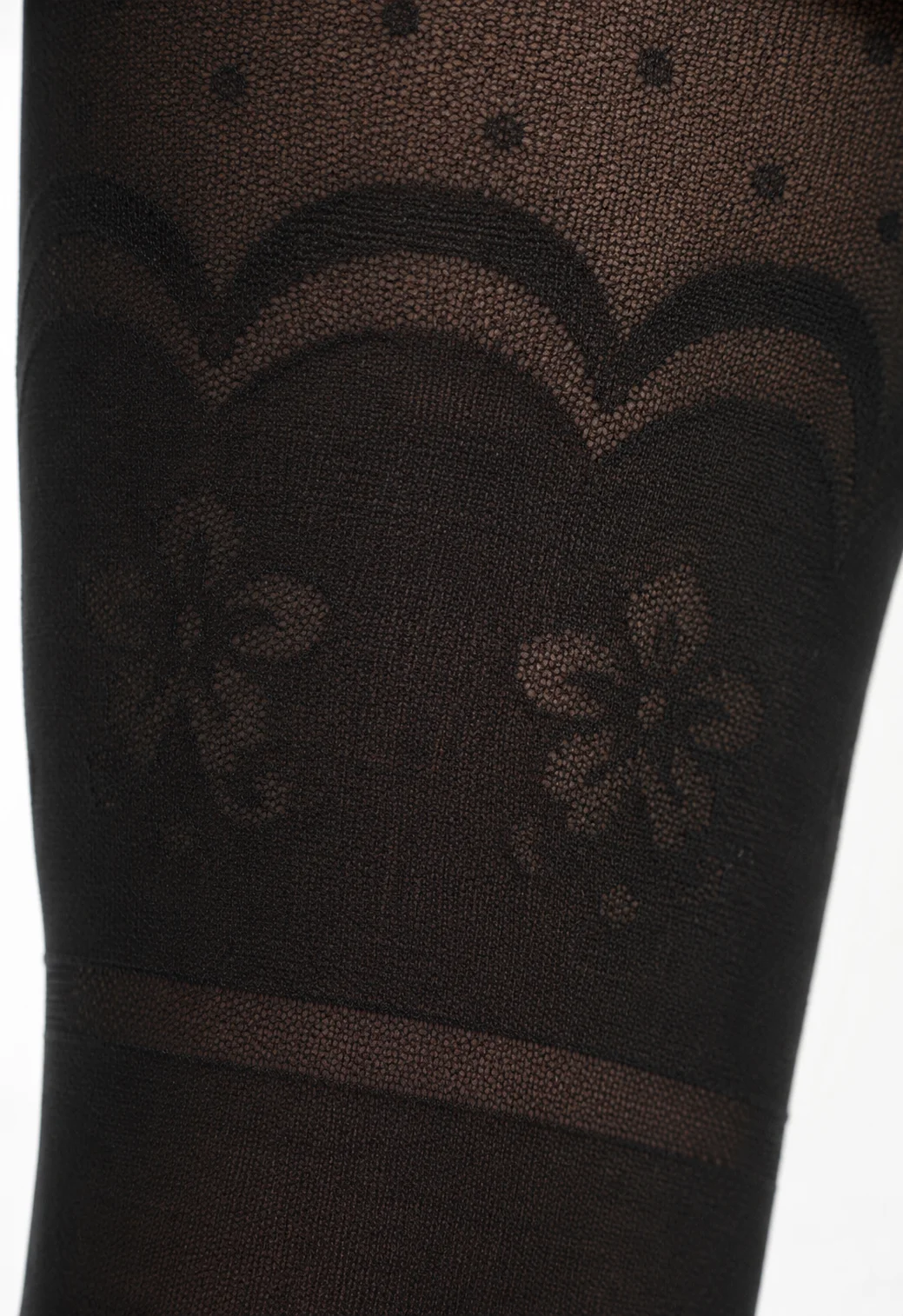 Dres fetițe Penti Young „Petunya", 30 den- transparent, Negru