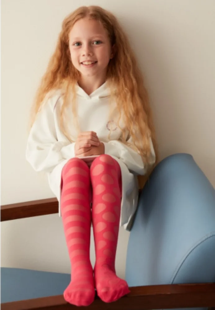 Dres fetițe Penti Young „Lolipop”, 30 den- mat coral — imagine 2
