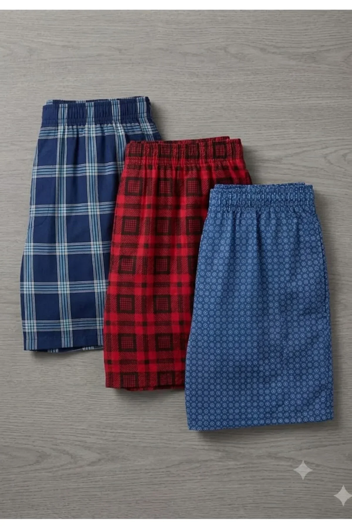 Pantaloni Scurți Pijama Bărbați 3/set