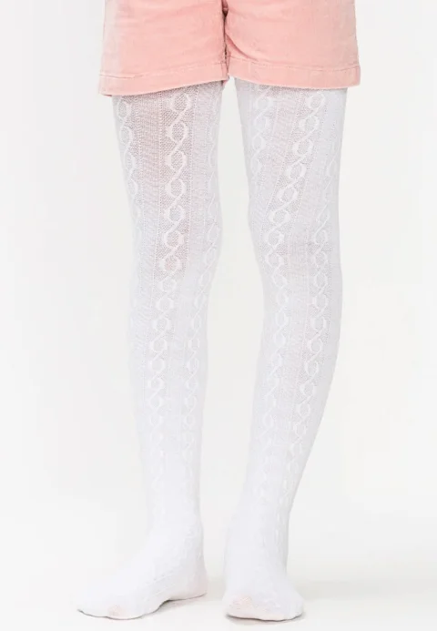 Dres fetițe Penti Pretty ,,Karina'', bumbac- imprimeu tricotat, alb