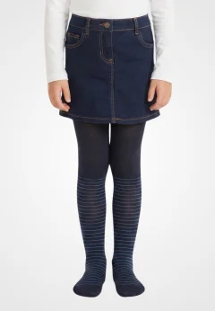 Dres fetițe Penti Young ,,Crystal'', bumbac- imprimeu dungi, bleumarin