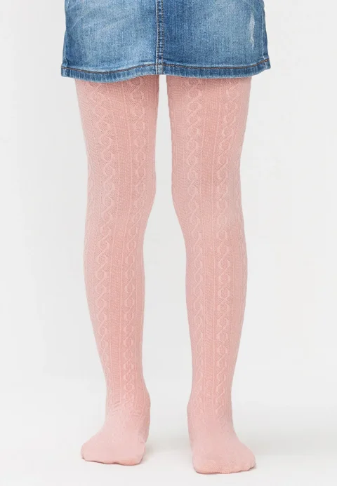 Dres fetițe Penti Pretty ,,Karina'', bumbac- imprimeu tricotat, roz pudră