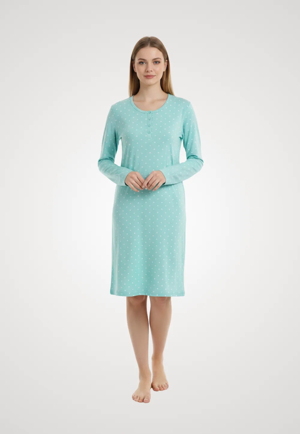 Cămașă de noapte turcoaz