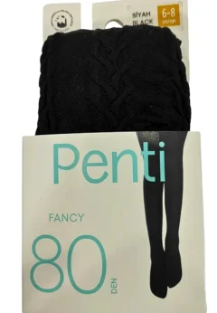 Dres fetițe  Penti 80 DEN ,,Fancy'' 80 Den- mat, opac, negru