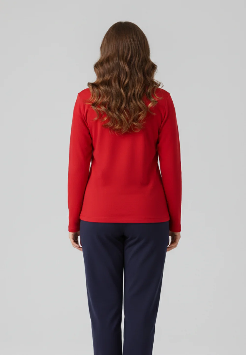 Pijama damă, cu mânecă lungă și pantaloni lungi din bumbac, imprimeu Cool