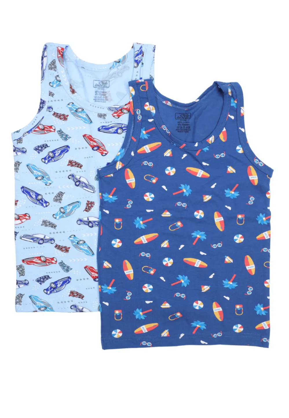 Set 2 Maiouri Băieți – Multicolor, Bumbac și Elastan