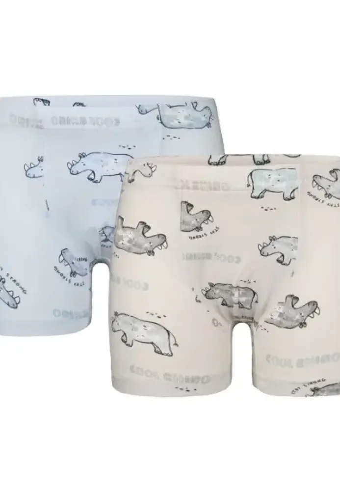 Set 2 Boxeri pentru Băieți cu Model Rinoceri
