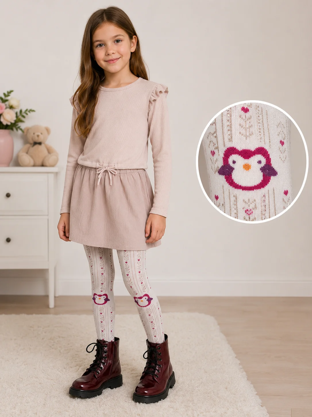Dres fetițe Penti Pretty ,,Sissy'', bumbac-Vanilie