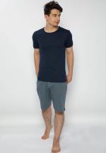 Pijama bărbați bleumarin-albastru – bumbac & modal
